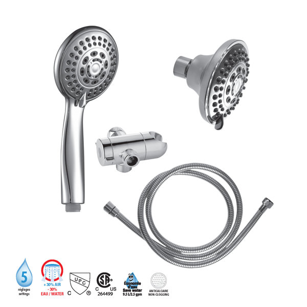 Akuaplus Dual Shower Head Wayfair Canada